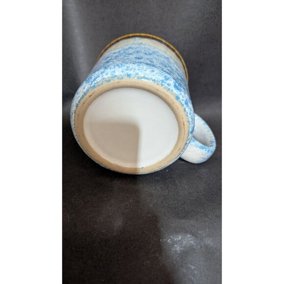 Rustic Blue & Brown Ceramic Mug With Speckled Design & Earthy Finish beach - Picture 5 of 9